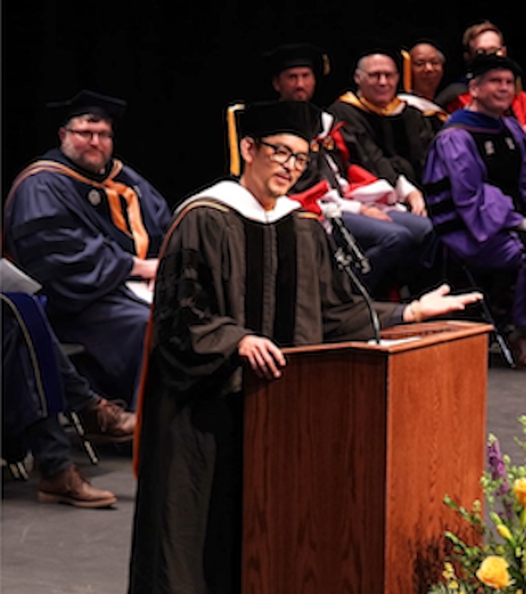 John Cho at Commencement