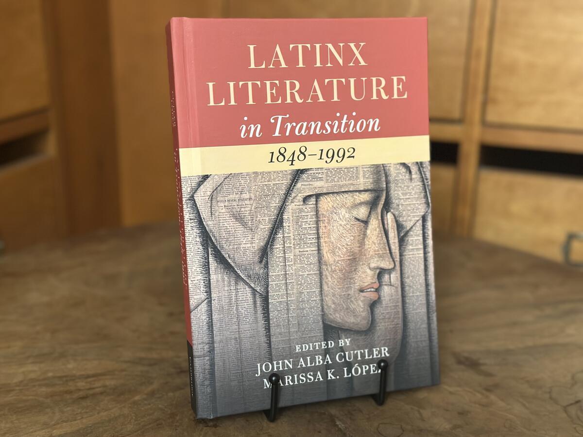 Book Cover of John Alba Cutler & Marissa K. Lopez's co-edited volume "Latinx Literature in Transition"