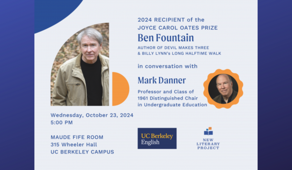 Ben Fountain and Mark Danner Event Image Poster